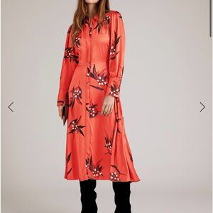 Autograph by Marks and Spencer Floral Long Sleeve Dress